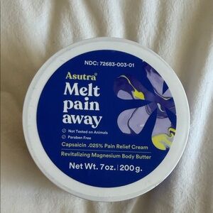 Melt Pain Away Magnesium Body Butter - Blue and White